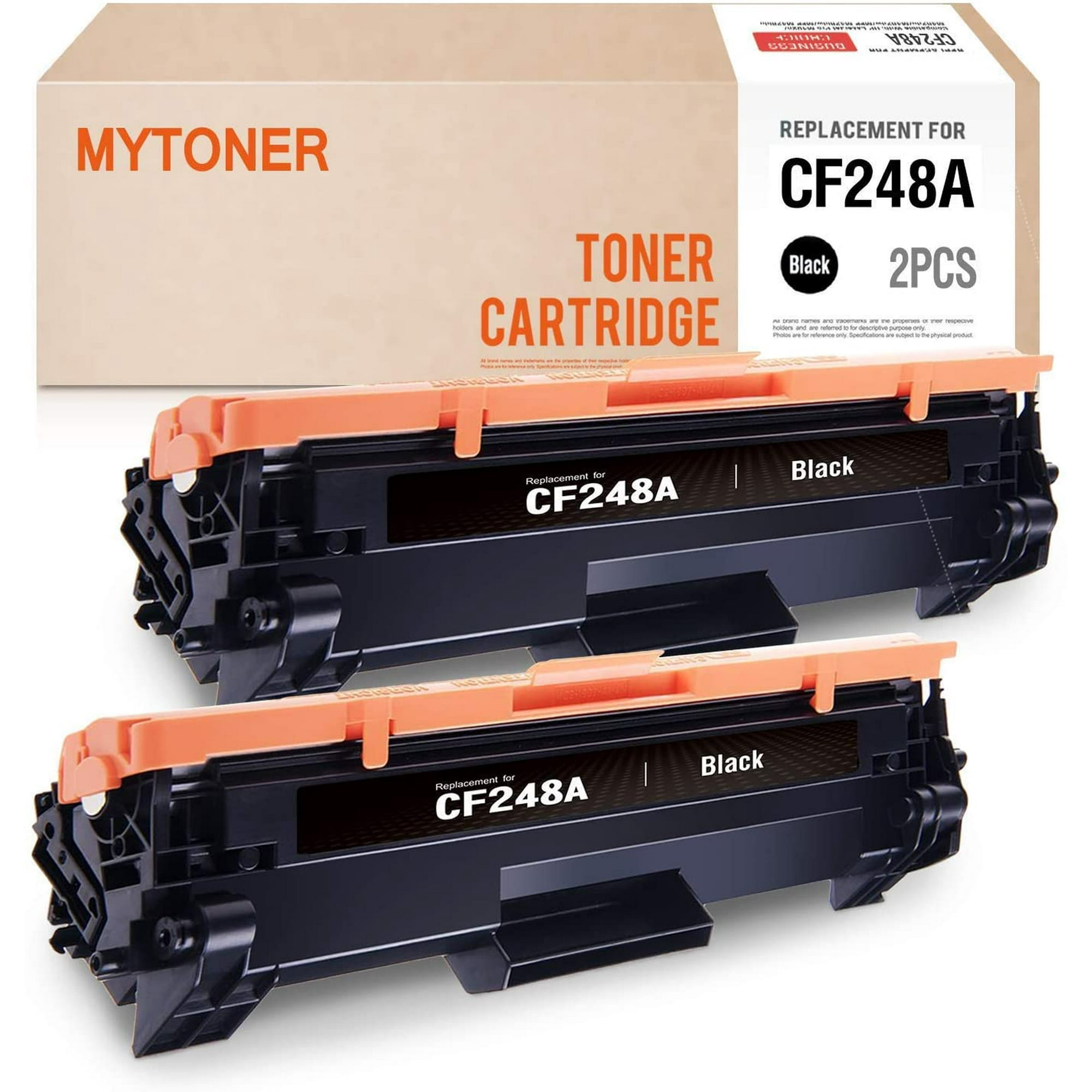 MYTONER Compatible Toner Cartridge Replacement for HP 48A CF248A M15w M29w M31w Printer Ink Black, 2-Pack 